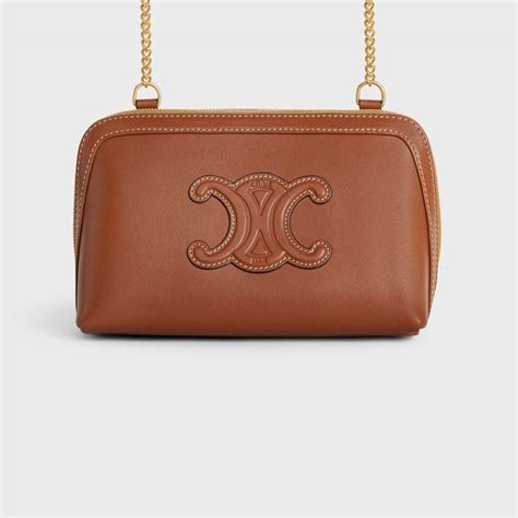 celine tri-fold clutch on chain bag|CLUTCH ON CHAIN CUIR TRIOMPHE IN SMOOTH CALFSKIN.